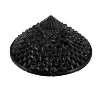 Healvian Bamboo Samurai Knight Hats 36cm Japanese Pineapple Cosplay Conical Hat Asian Farmer Rice Sun Caps for Halloween Performance Party Costume Supplies