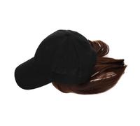 Healvian Baseball Cap Wig with Short Curly Hair Extensions Comfortable and Easy to Wear Unisex Hat for Casual Outings Festivals and Bad Hair Days Natural Look and Washable Design