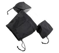 Healvian Black Dslr Camera Rain Cover with Weather Protection and Adjustable Sleeves Made of Durable Synthetic Material for Photography Use to Keep Camera and Lens Dry