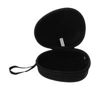 Healvian Black EVA Teardrop Fishing Reel Bag for Tackle Storage and Trips | Shockproof Waterproof Case, Large Capacity Gear Organization, for Drum and Spinning Reels, Black Finish