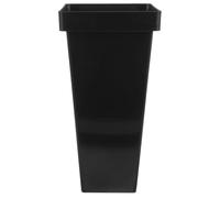 Healvian Black Umbrella Holder Plastic Square Umbrella Stand Tall Bucket Standing Bin Canes Walking Sticks Holder for Entryway Rack
