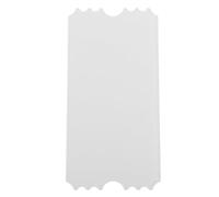 Healvian Blank Acrylic Sublimation Concert Tickets with Advanced Heat Transfer Technology, White Sturdy Tickets for DIY Printing, Suitable for Carnivals and Raffles, Resists Deformation