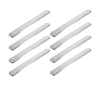 Healvian Blind Path Identification Strip for Urban Environments and Easy Installation 8pcs Non-slip Stainless Steel 28x3.5x0.55cm with Enhanced Tactile Guidance and Residential Areas