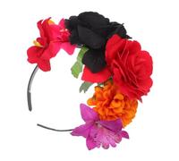 Healvian Boho Simulated Flower Wreath Headband Lightweight Floral Crown for Women Wedding Birthday Party Comfortable Wear Ergonomic Design Portable Festival Hair Accessory