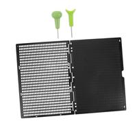 Healvian Braille Writing Board Lines Squares with Braille Stylus for Classroom Learning Durable Educational Tool for Blind Students Ready to Use Accessory