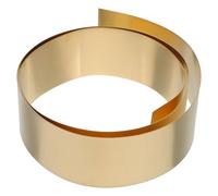 Healvian Brass Foil Sheet Roll 0.5mm X 50mm X 1m for Crafting, Water Pipe Hardware, Mechanical Parts and Automotive Repair, Thin Brass Sheet Metal for Jewelry and Industrial Use