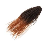 Healvian Brazilian Heat-resistant Curly Crochet Hair Extensions Synthetic Water Wave Afro Braiding Hair Ponytail for African Micro Braids Styling