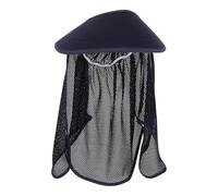 Healvian Breathable Hard Hat Sun Visor with Mesh Fabric and Lightweight Anti-glare Design, Navy Blue Neck Sunshade for Construction Workers on Diverse Construction Sites in Summer