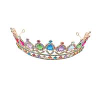 Healvian Bridal Tiara Crown for Women Lightweight Crystal Wedding Headpiece Princess Birthday Hair Accessory with Radiant Sparkle Elegant Evening Dress Compatible for Party and Cosplay