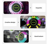 Healvian Car Fragrance Diffuser Vent Clip with Rgb LED Ambient Light, Voice-Controlled Smart Music Rhythm Car Scent Diffuser for Automotive Air Vent Accessories