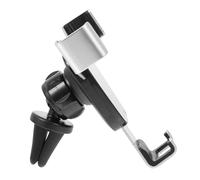 Healvian Car Phone Stand Silver Vehicle Car Phone Holder with Direction Adjustment One-handed Operation Abs Aluminium Alloy Silicone Cushion for Dashboard Use