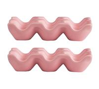 Healvian Ceramic Egg Holder with Capacity to Hold 2pcs Modern and Elegant Design Shockproof Egg Storage Box for Refrigerator and Kitchen Storage