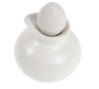 Healvian Ceramic Essential Oil Bottle 40ml for Aromatherapy and Facial Care, White Refillable Massage Oil Container with Lid, Stylish Japanese Minimalist Design to Preserve Fragrance