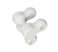 Healvian Cervical Spine Massager White Trigger Point Therapy Tool for Deep Tissue Occipital Release Lightweight Portable Manual Massage Device for Neck Shoulder