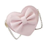 Healvian Chic Heart Shaped Crossbody Bag with Bowknot Design Versatile Fashionable Handbag for Durable and Stylish Diagonal Bag for Daily Use for Cosmetics and Essentials