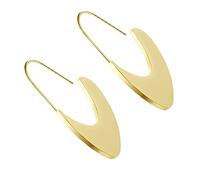 Healvian Chic Stainless Steel Earrings for Women Simple Ear Pendants Stylish Ear Accessories for Daily Wear Business Trips Shopping Gift Choice