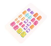 Healvian Children Manicures Fake Nails 2 Boxes Abs Material Self-adhesive Easy to Apply Removable Nail Tips for Kids Party Use Safe and Eco-friendly Color Style