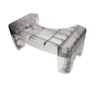 Healvian Clear Plastic Toilet Stool for Bathroom Squatting Posture Lightweight Portable Poop Step Stool for Adults Transparent Design for Home and Public Restrooms