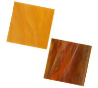 Healvian Colored Stained Glass Sheets 2Pcs, Mosaic Glass Tiles for DIY Art Craft Making and Cathedral Decorative Use