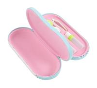 Healvian Convenient Eyeglass Box Made from Pu Flocking Cloth for Contacts Supply