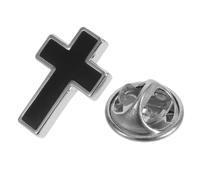 Healvian Copper Cross Brooch with Smooth Polished Finish for Women and Men, Gender Neutral Religious Lapel Pin Resistant to Fading, for Professional Attire and Casual Occasions