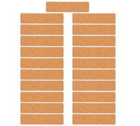 Healvian Cord Labels 21Pcs Cork Write-On Cable Stickers Tear-Resistant and Waterproof for Managing Ethernet and Power Cables in Office Home and Car