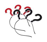 Healvian Creative Question Mark Headband Hair Accessory Funny Punctuation Mark Headwear Festival Dress Up Headdress Color