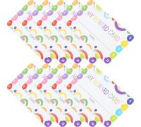 Healvian Creative Reward Cards Punch Cards 150 Sheets 5X9Cm for Classroom Behaviour Encouragement by Teachers and Pupils