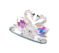 Healvian Crystal Nail Art Cup Swan Shape Refillable Clear Container for Mixing Acrylic Liquid Powder Manicure Tool for Nail Salon and Home Use
