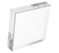 Healvian Crystal Square Paperweight 80x80x19mm Glass Block for Office Desk Decor, Heavy Decorative Paperweight for Home Crafts and Photography Display