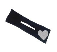 Healvian Curler Heart Shaped Hair Donut Maker Sparkly Rhinestones for Messy Bun Styling Tool