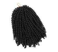 Healvian Curly Afro Short Haircut Wig Realistic Dreadlock Spring Twist Wig Lightweight Silky Fashion Hairpiece for Women and Men
