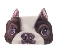 Healvian Cute 3D Animal Dog Sleep Mask with Ice Pack, Soft Blackout Eye Cover for Teens, Multi-Function Sleeping Mask with Bulldog Pattern for Travel and Rest