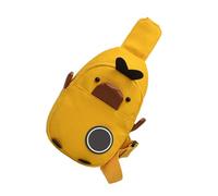 Healvian Cute Boy Girl's Canvas Crossbody Bag Durable Lightweight Handbag for Girls Travel School Shopping and Daily Use Adorable Yellow