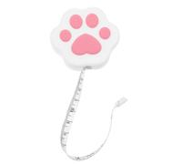 Healvian Cute Cartoon Cat Paw Retractable Tape Measure, Small Soft Fabric Tailor Measuring Tape for Sewing and Body Measurements, Compact Waist Measuring Tool Automatic Telescopic Design