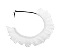 Healvian Cute Lolita Maid Inspired Headband with Lace Flower Vintage Hair Accessories for Women Japanese Aesthetic Hair Decoration for Cosplay Parties and Performances