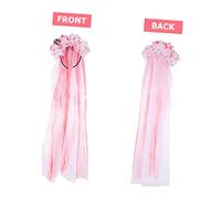 Healvian Day of Dead Skull Veil Headband Black Rose Lace Mesh Hairband Cosplay Halloween Party Headpiece for Children and Friends