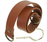 Healvian Decorative Drape Tie Backs Curtain Leather Holder Pu Leather Alloy Modern Stylish Soft Comfortable Bedroom Living Room Curtain Accessory