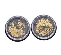 Healvian Delicate Metal Nail Decor Ultra-thin Hollow Sequins for Manicure for Home and Salon Use of Nail Supplies for Art
