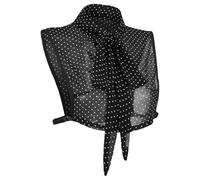 Healvian Detachable Black Lace False Shirt Collar for Faux Half Shirt Insert Collar for Blouses and Dresses Autumn Winter Trim Embellishment