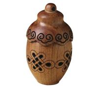 Healvian DIY Hollowed Wooden Fragrance Ball Container Hanging Pendant for Aroma Beads Diffuser Compact Wood Sachet for Car Bedroom Office Decor and Gift with Blessing Patterns