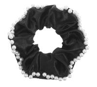 Healvian Double-Sided Pearl Satin Scrunchies 3-Piece Set Large Elastic Hair Bands for Women Smooth Comfortable Ponytail Holders for Daily Wear and Travel