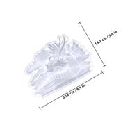 Healvian Dragon Head Epoxy Resin Silicone Mold for Crafting, 3D Semi-Relief Castle Design, White Decorative Dragon Head Casting Mold for DIY Wall Hanging Arts Crafts
