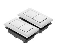 Healvian Dual Flush Push Button Toilet Tank 2Pcs ABS Plastic Universal Fit Cistern Replacement for Bathroom Random Style