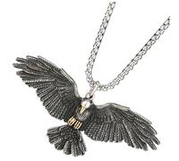 Healvian Eagle Pendant Necklace for Men Punk Vintage Chain Lightweight Eye Catching Design for Fathers and Friends Symbol of Freedom and Strength