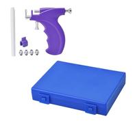 Healvian Ear Piercing Device Ear Piercer Gun, Stainless Steel Painless Tool Set, Low-Pain Piercing Process, Accurate Positioning, Purple