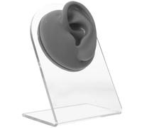Healvian Earring Display Stand Silicone Ear Model for Practice Ears for Piercing Jewelry Storage