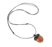 Healvian Ebony Acorn Pendant Necklace with Detachable Travel Pill Case Unique DIY Jewelry Making for Christmas Ornaments and Keychains Durable Materials Detailed Craftsmanship