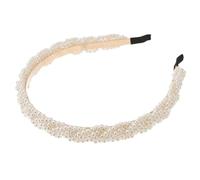 Healvian Elegant Pearl Headband for Women Thin Bridal Hair Accessory Crystals for Wedding Headdresses and Daily Wear