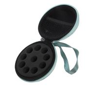 Healvian Essential Oil Storage Bag Velvet Carrying Case 10-Compartment 1-2ml Green Pouch for Travel and Daily Organising